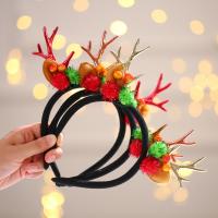 Christmas Headband PVC Plastic with Cloth portable & durable Sold By PC