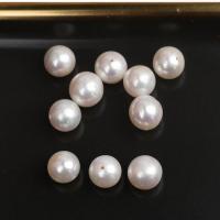 Cultured Round Freshwater Pearl Beads, natural, natural & DIY, white, 9-9.5mm, Sold By PC