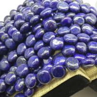 Natural Lapis Lazuli Beads, Flat Round, polished, DIY & different size for choice, green, 16.40x5mm, Sold By Strand