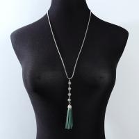 Tibetan Style Sweater Chain Necklace, fashion jewelry, more colors for choice, 68cm, Sold By PC