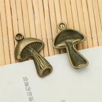 Pendentifs en alliage de zinc, champignon, bijoux de mode & DIY, couleur bronze antique,  69x32.3MM, 100PC/sac, Vendu par sac