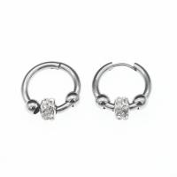 Stainless Steel Huggie Hoop Earring 303 Stainless Steel Donut plated fashion jewelry & for woman nickel lead & cadmium free 21*2.5mm Sold By Strand
