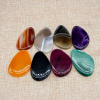 Agate Jewelry Pendants, Teardrop, polished, DIY, more colors for choice, 35x45mm, Sold By PC