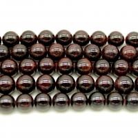 Naturlig granat perler, Garnet, Runde, poleret, du kan DIY & forskellig størrelse for valg, Solgt af Strand