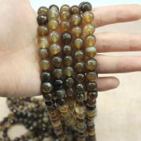 Natural Coffee Agate Beads, Round, polished, DIY & different size for choice, Sold By Strand