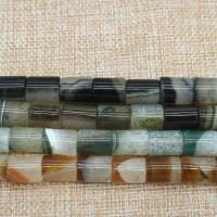 Agate Beads, Column, polished, DIY, more colors for choice, 12x16mm, Sold By Strand