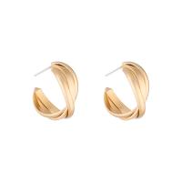 Brass Stud Earring, gold color plated, for woman, nickel, lead & cadmium free, 21x20mm, Sold By Pair