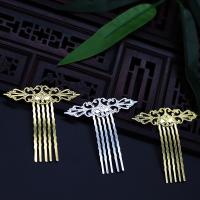 Brass Decorative Hair Comb Finding plated DIY nickel lead & cadmium free Sold By PC