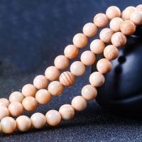 Perles bijoux en pierres gemmes, Bullmouth casque, Rond, poli, naturel & DIY, rose, 5*8mm, Vendu par brin