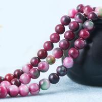 Gemstone Jewelry Beads, Natural Stone, Round, polished, natural & DIY, red, 6mm, Sold By Strand