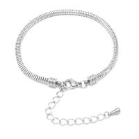 Bijoux bracelet en acier inoxydable, Placage, bijoux de mode & unisexe & normes différentes pour le choix & chaîne serpent, Vendu par brin