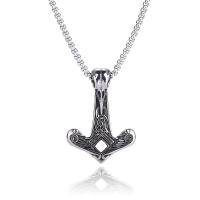 Nehrđajućeg čelika, nakit ogrlice, 316L Stainless Steel, pomahnita, modni nakit & bez spolne razlike, srebro, Prodano By PC