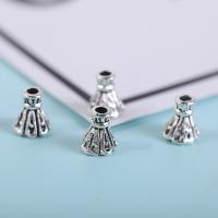 925 Sterling Silver Bead Cap Tibetan Silver plated DIY silver color 0.6-1.5mm Sold By PC