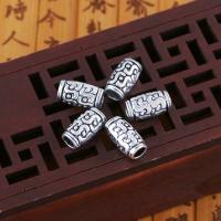 Stainless Steel Beads Column plated DIY silver color nickel lead & cadmium free 12*7mm Sold By PC