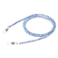 Acrylic Glasses Chain, with Plastic Pearl, plated, anti-skidding & fashion jewelry & for woman, more colors for choice, 3mm, Length:25.59 Inch, Sold By PC