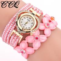 Wrap Watch, Plastic, with Alloy, for woman, more colors for choice, 410x18mm, Sold By G