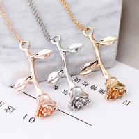 Zinc Alloy Jewelry Necklace plated for woman nickel lead & cadmium free 38mm Sold Per 17.32 Inch Strand