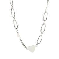 Brass Necklace with 1.96inch extender chain Heart plated fashion jewelry & for woman nickel lead & cadmium free Sold Per Approx 15.3 Inch Strand