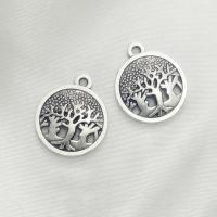 Tibetan Style Pendants, antique silver color plated, DIY, nickel, lead & cadmium free, 19x16x1.20mm, 100PCs/Bag, Sold By Bag