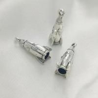 Tibetan Style Pendants, antique silver color plated, DIY, nickel, lead & cadmium free, 24x7x7mm, 100PCs/Bag, Sold By Bag