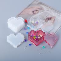 DIY Epoxy Mold Set, Silicone, Heart, plated, durable, Sold By PC