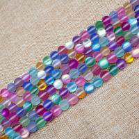 Runde Crystal Beads, Labradorit, poleret, du kan DIY, flerfarvede, Solgt af Strand