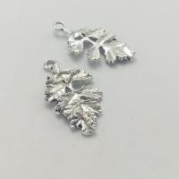 Tibetan Style Leaf Pendants, antique silver color plated, DIY, nickel, lead & cadmium free, 31x18x1.50mm, 100PCs/Bag, Sold By Bag
