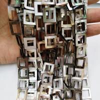 Black Lip Shell Beads Square polished DIY mixed colors 15*10mm Sold By Strand
