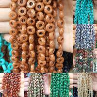 Mixed Gemstone Beads Donut polished DIY 4*10*5mm Sold By Strand