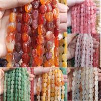 Mischedelstein Perlen, Edelstein, Blatt, poliert, DIY & verschiedene Stile für Wahl, keine, 10*14*6mm, 15PCs/Strang, verkauft von Strang