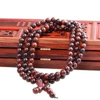 108 Mala Beads Rosewood Round Buddhist jewelry & Unisex 8mm Sold By Strand