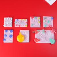 DIY مجموعة قوالب الايبوكسي, سيليكون, مطلي, المستدامه & تصميم عيد الميلاد & أنماط مختلفة للاختيار, المزيد من الألوان للاختيار, تباع بواسطة PC