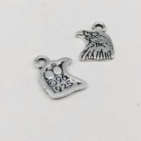 Tibetan Style Pendants, Eagle, antique silver color plated, DIY, nickel, lead & cadmium free, 13x10x1.40mm, 100PCs/Bag, Sold By Bag