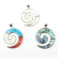 Shell Pendants Helix plated DIY 43*50*5mm Approx 5mm Sold By PC
