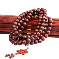 108 Mala Beads Santos Rose Wood Round folk style & Unisex 10mm Sold By Strand