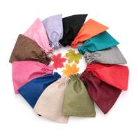 Ékszer zsinórral táskák, Cotton Fabric, Téglalap, különböző méretű a választás, több színt a választás, 50PC-k/Lot, Által értékesített Lot