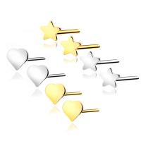 925 Sterling Silver Stud Earrings plated & for woman Sold By Pair