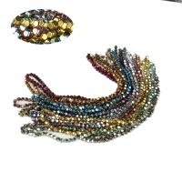 Nicht-magnetische Hämatit Perlen, Vieleck, plattiert, DIY & verschiedene Stile für Wahl, keine, 4*4mm, verkauft von Strang