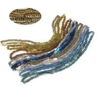 Ikke-magnetiske Hæmatit perler, Fish Bone, forgyldt, du kan DIY & forskellige stilarter for valg, flere farver til valg, 4*7mm, Solgt af Strand