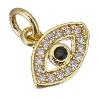 Cubic Zirconia Micro Pave Brass Pendant gold color plated micro pave cubic zirconia & hollow Approx 3mm Sold By Lot