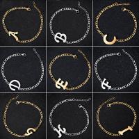 Stainless Steel Jewelry Bracelet Alphabet Letter plated fashion jewelry & for woman Sold By Strand