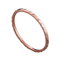 Titanium Čelik Finger Ring, pozlaćen, modni nakit & za žene, više boja za izbor, 1mmX1mm, Prodano By PC