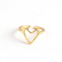 925 Sterling Silver Cuff Finger Ring Heart plated adjustable & for woman & hollow 11.8mm 16.5mm US Ring Sold By PC