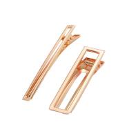 Alligator Hair Clip Zinc Alloy gold color plated DIY & for woman nickel lead & cadmium free Sold By Bag