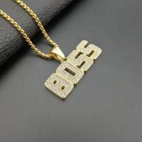 Titanium Steel Pendants, Alphabet Letter, plated, fashion jewelry & Unisex & with letter pattern, golden, nickel, lead & cadmium free, Sold By PC