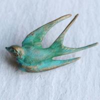 Tibetan Style Brooch, swallow, plated, for woman, more colors for choice, 44x20mm, 20PCs/Lot, Sold By Lot