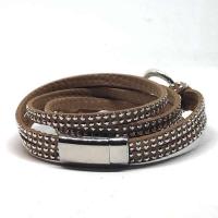 PU Leather Bracelet swallow multilayer & for woman 80cm Sold By Lot