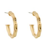 Zinc Alloy Stud Earring gold color plated for woman nickel lead & cadmium free Sold By Bag