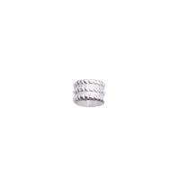 925 Sterling Silver Spacer Bead plated DIY Approx 3mm Sold By PC