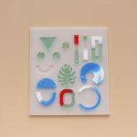 DIY Epoxidové formy Set, Silikon, Náměstí, á, Udržitelné & různé styly pro výběr, více barev na výběr, Prodáno By PC